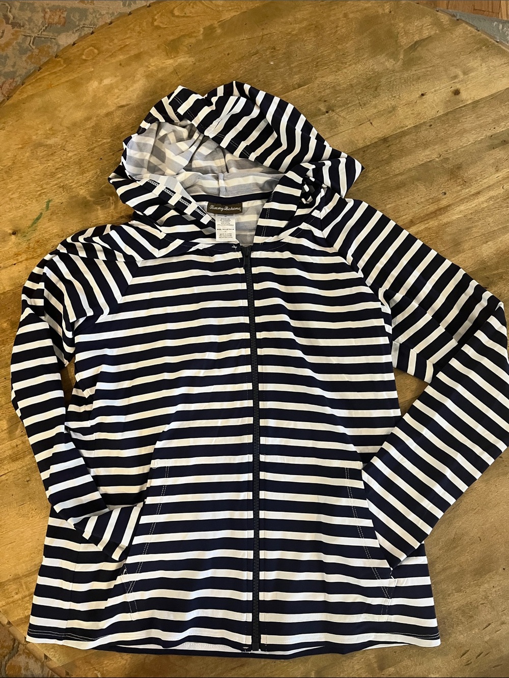 Tommy Bahama Swim Zip Up Rash Guard Hoodie